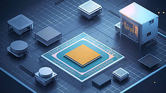 匠心筑芯 半导体芯片生产制造工厂的插画与设计美学